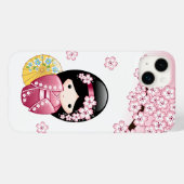 春こけし人形 – かわいい日本の芸者ガール Case-Mate iPhoneケース (裏面 (横))