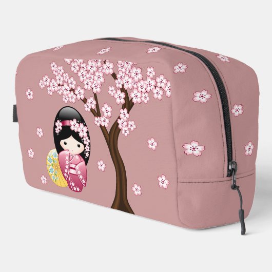 春こけし人形 – かわいい日本の芸者ピンク ドップキット (右コーナー)