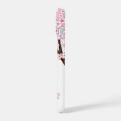 春こけし人形 – かわいい日本の芸者 iPhone 15ケース (左側面)