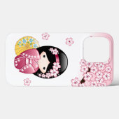 春こけし人日本の形 – かわいい芸者 Case-Mate iPhoneケース (裏面 (横))