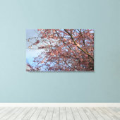 春さくらんぼの木の開花 キャンバスプリント (インサイチュ (ウッドフロア))