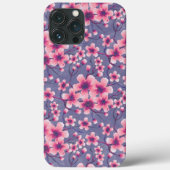 春さくらんぼフラムス深い薄紫 Case-Mate iPhoneケース (裏面)