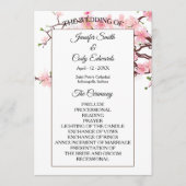 春さくらんぼフラムス結婚式 プログラム (正面)