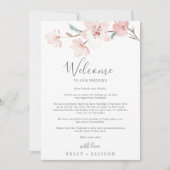 春さくらんぼブロッサムウェルカムレター&旅程 (正面)