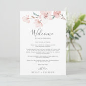 春さくらんぼブロッサムウェルカムレター&旅程 (スタンド正面)