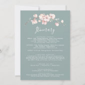 春さくらんぼブロッサムウェルカムレター&旅程 (裏面)