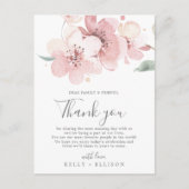 春さくらんぼブロッサムサンキュー披露宴カード ポストカード (正面)