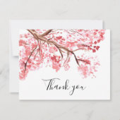 春さくらんぼブロッサムフローラ桜ありがとう サンキューカード (正面)