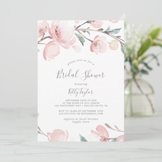 春さくらんぼブロッサムブライダルシャワー 招待状 (スタンド正面)