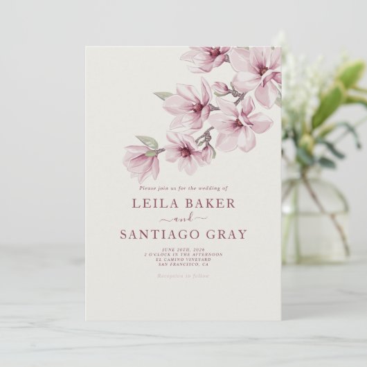 春さくらんぼブロッサム結婚ザ・オブ・招待状 (スタンド正面)