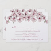 春さくらんぼブロッサム結婚ザ・オブ・招待状 招待状 (正面/裏面)