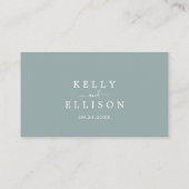 春さくらんぼブロッサム結婚フラット プレイスカード (裏面)