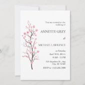 春さくらんぼブロッサム結婚式招待状 招待状 (正面)