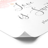 春さくらんぼ愛は甘結婚いサイン ポスター (角)