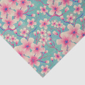 春さくらんぼ花の緑 薄葉紙 (詳細)