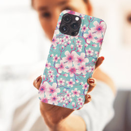 春さくらんぼ花の緑 iPhone 13 PRO MAXケース