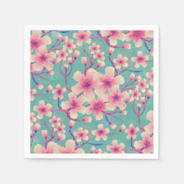 春さくらんぼ花グリーンケースメイトiPhone Cas スタンダードカクテルナプキン