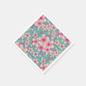 春さくらんぼ花グリーンケースメイトiPhone Cas スタンダードカクテルナプキン (角)