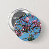 春さくらんぼ花 缶バッジ (正面&裏面)