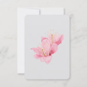 春さくらんぼblossom RSVPカード カード (裏面)