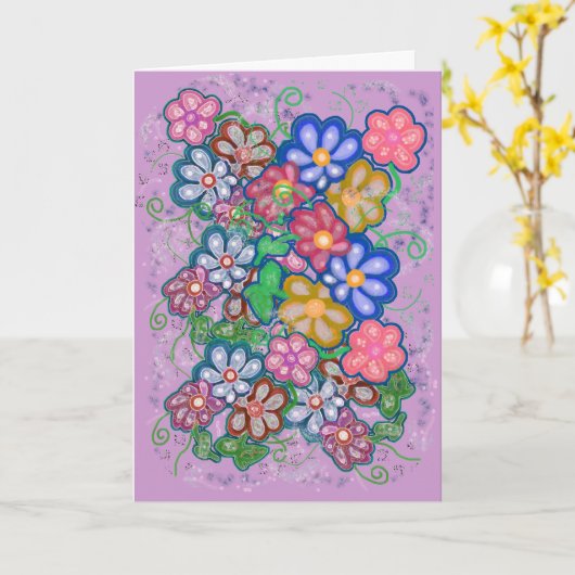 春だ! カード (黄色い花)