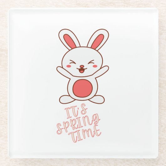 春だ ガラスコースター (正面)