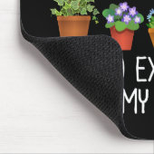 春だ！私は植物を湿らせてとても興奮している マウスパッド (コーナー)