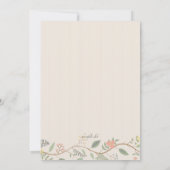 春つる植物招待状 招待状 (裏面)