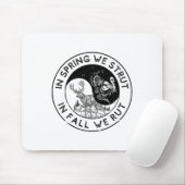 春では、我々は秋で我々は季節を切り抜ける マウスパッド (マウス)