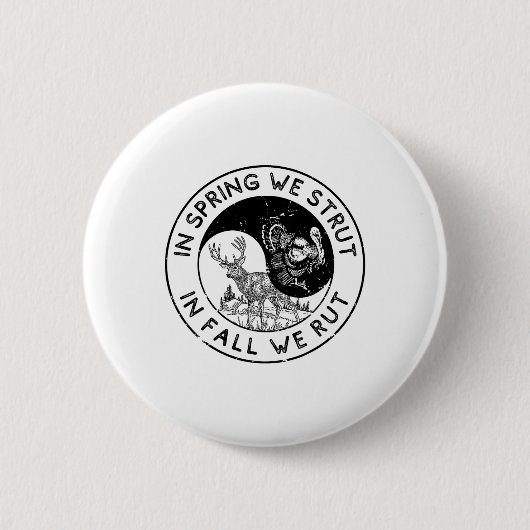 春では、我々は秋で我々は季節を切り抜ける 缶バッジ (正面)