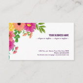 春とカラフルの花 名刺 (裏面)