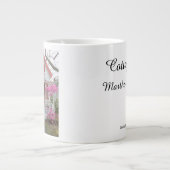 春とビクトリアンコテージ – マーサズヴィネヤード ジャンボコーヒーマグカップ (正面)