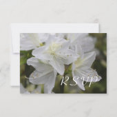 春と夏の結婚式のための出欠確認カード。 招待状 (裏面)