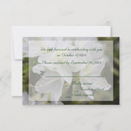 春と夏の結婚式のための出欠確認カード。 招待状