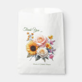 春と夏の花の花模様 フェイバーバッグ (正面)