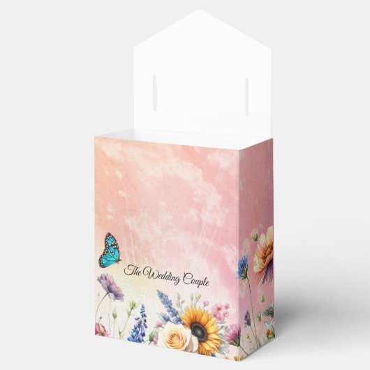 春と夏の花の花模様 フェイバーボックス (オープン)