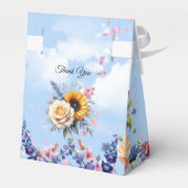 春と夏の花の花模様 フェイバーボックス (裏面サイド)