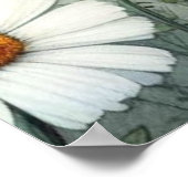 春と夏の花の花模様 ポスター (角)