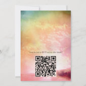 春と夏の花の花模様 招待状 (裏面)