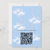 春と夏の花の花模様 招待状 (裏面)