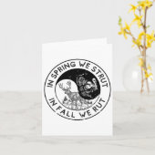 春には気高く、秋には激しく交尾する季節 カード (黄色い花)