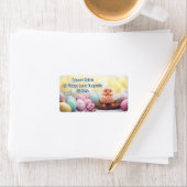 春にばねラベルがある：復活祭をパーソナライズ ラベル (インサイチュ)