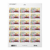 春にばねラベルがある：復活祭をパーソナライズ ラベル (フルシート)