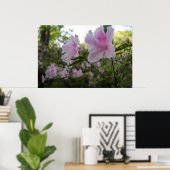 春にピンクのツツジ ポスター (ホームオフィス)