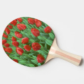 春に咲くチューリップの花畑 卓球ラケット (横)
