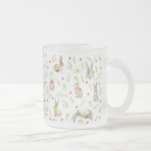 春に春バニーラビットワイルドフラワーガラス