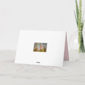 春に柔らかいピンクの柔らかい桜の花 カード (裏面)