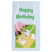 春のお祝いのピクニック スモールペーパーバッグ (正面)