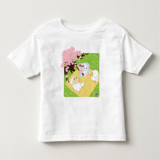 春のお祝いのピクニック トドラーTシャツ (正面)