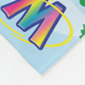 春のお祝いの卵の狩り フリースブランケット (角)